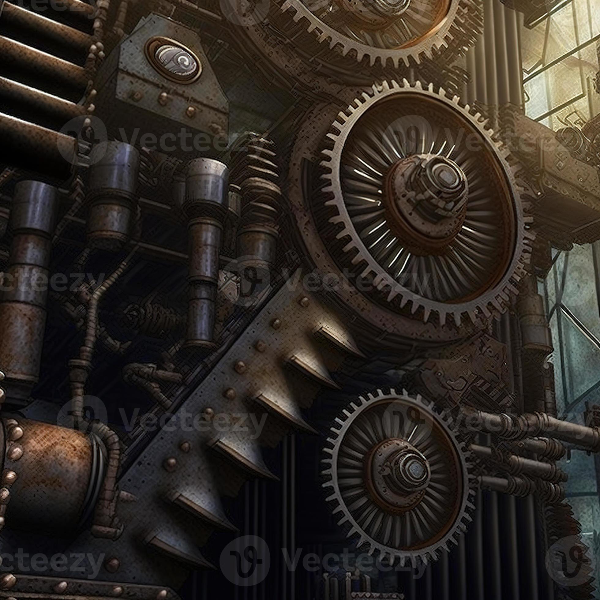 mechanical gears wallpaper