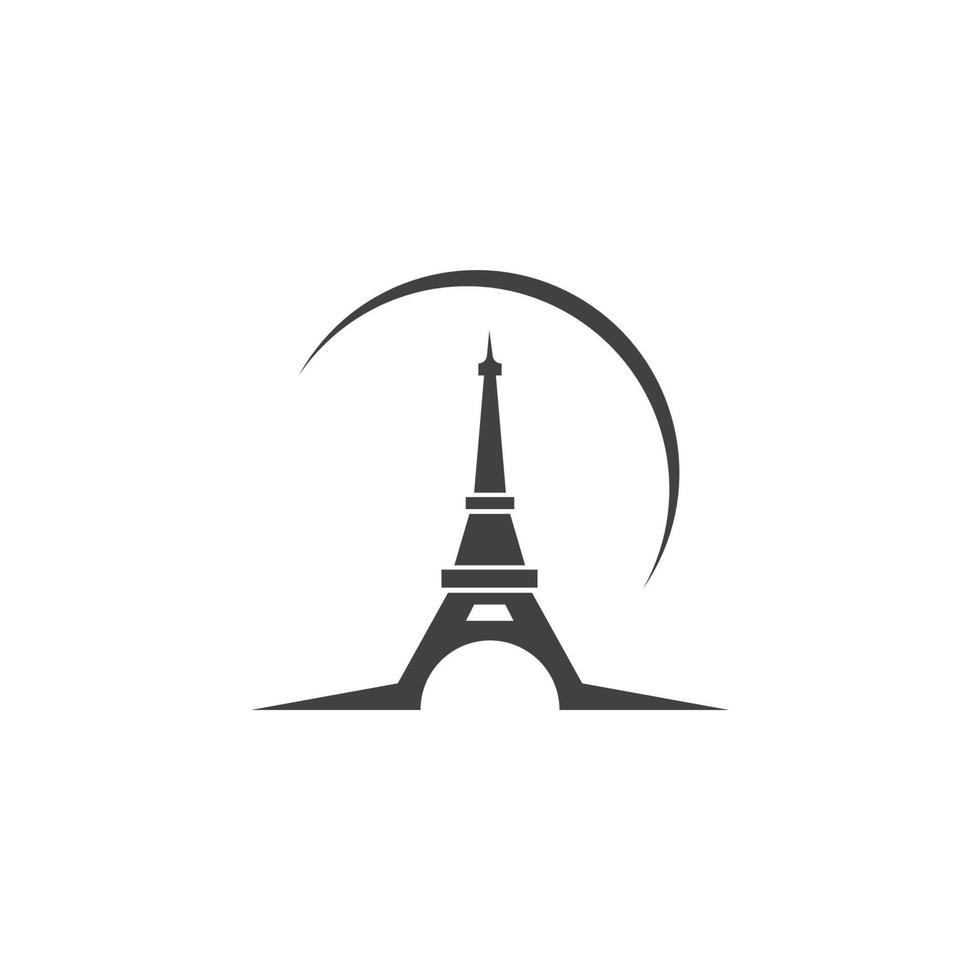 eiffel tower icon vector illustration