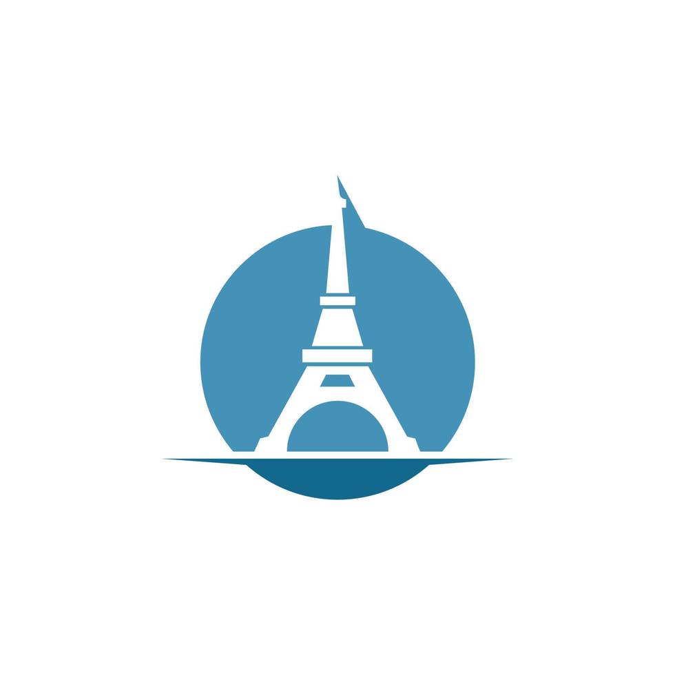 eiffel tower icon vector illustration