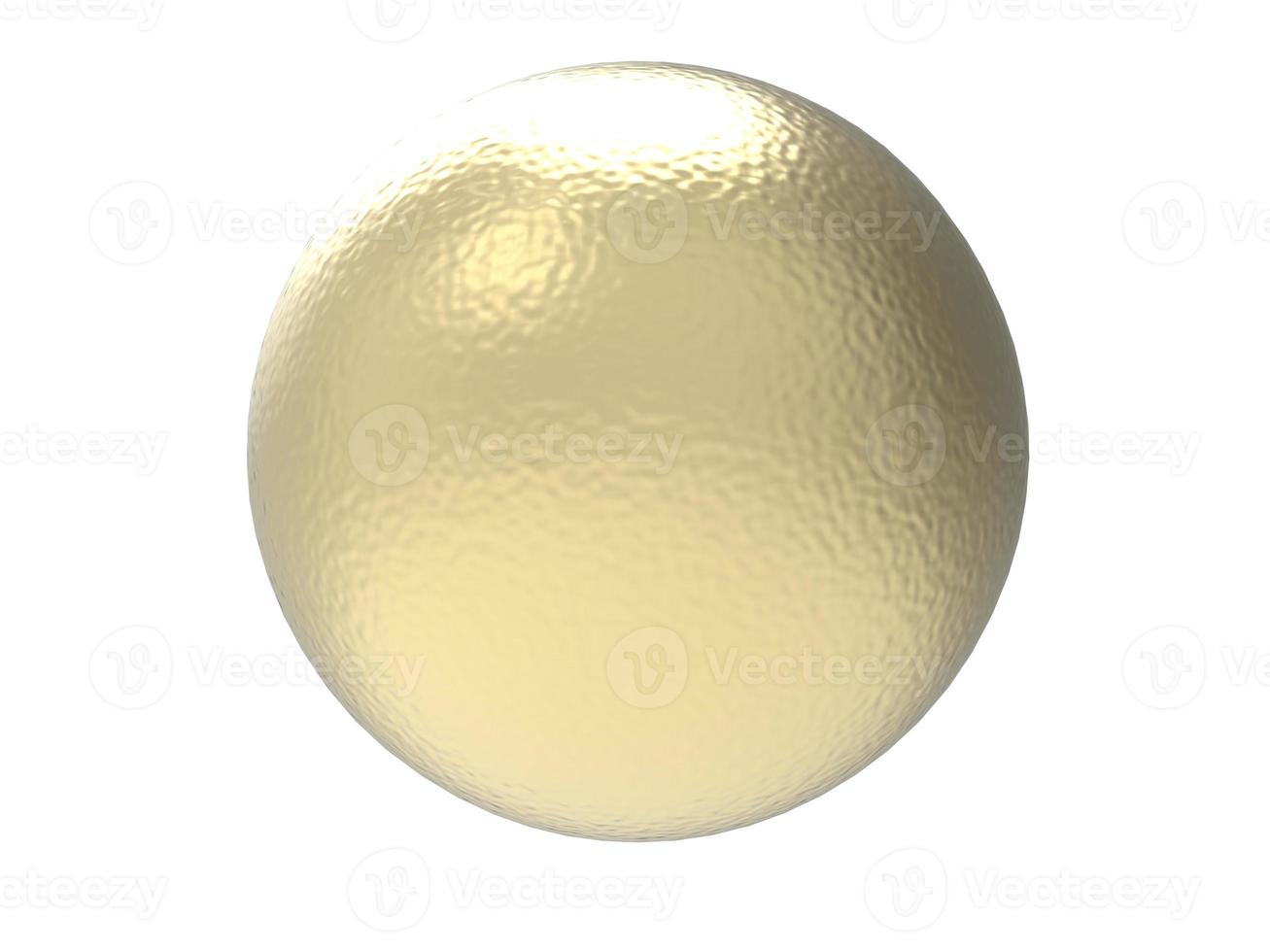 Yellow metal sphere. 3d render. 22096842 Stock Photo at Vecteezy
