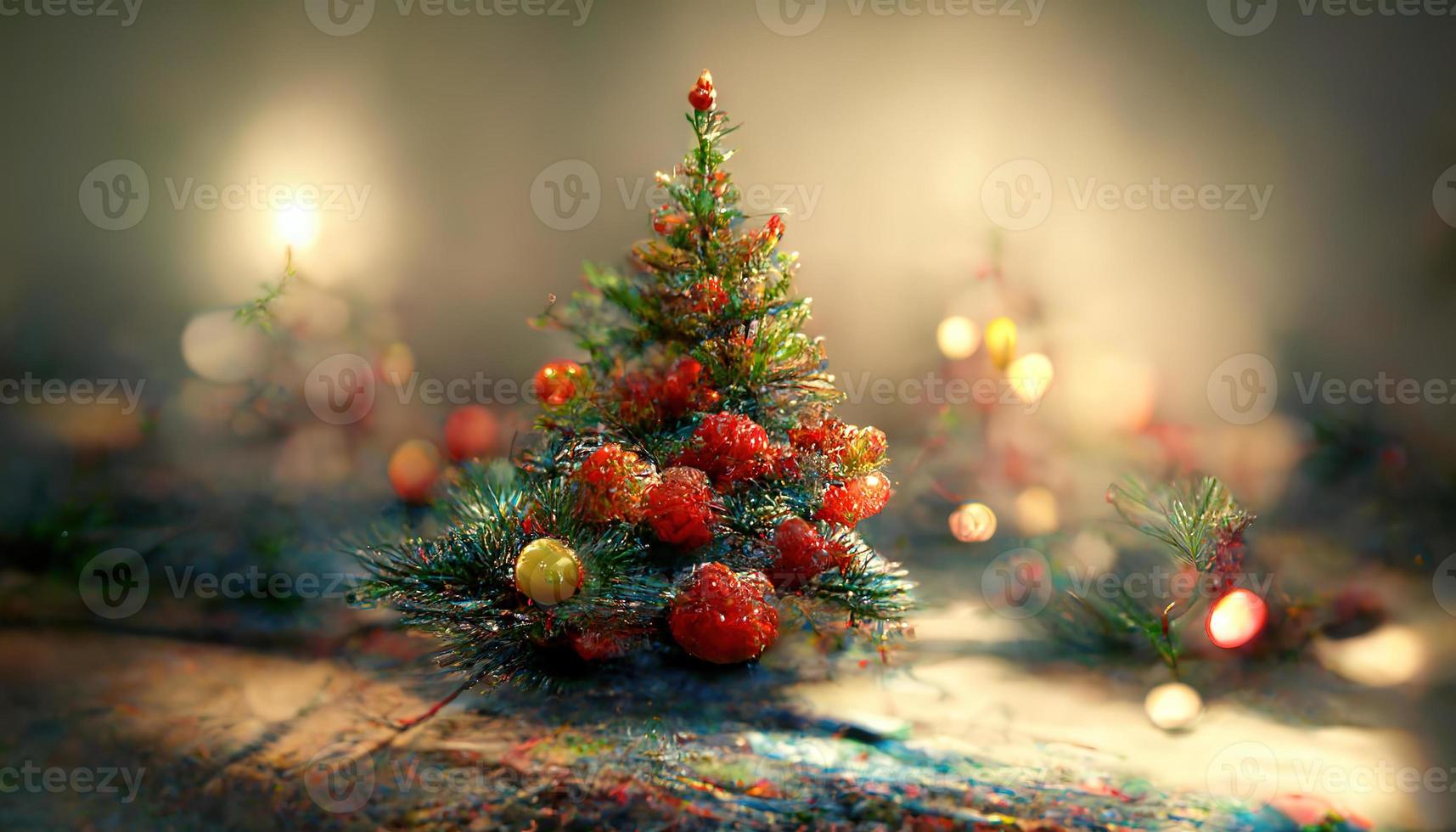 New Year magic. AI render photo