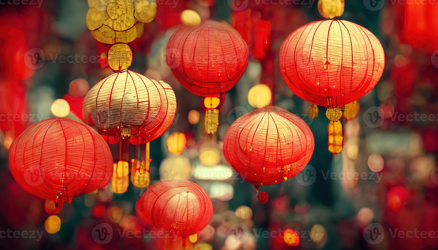 Chinese New Year. AI render photo