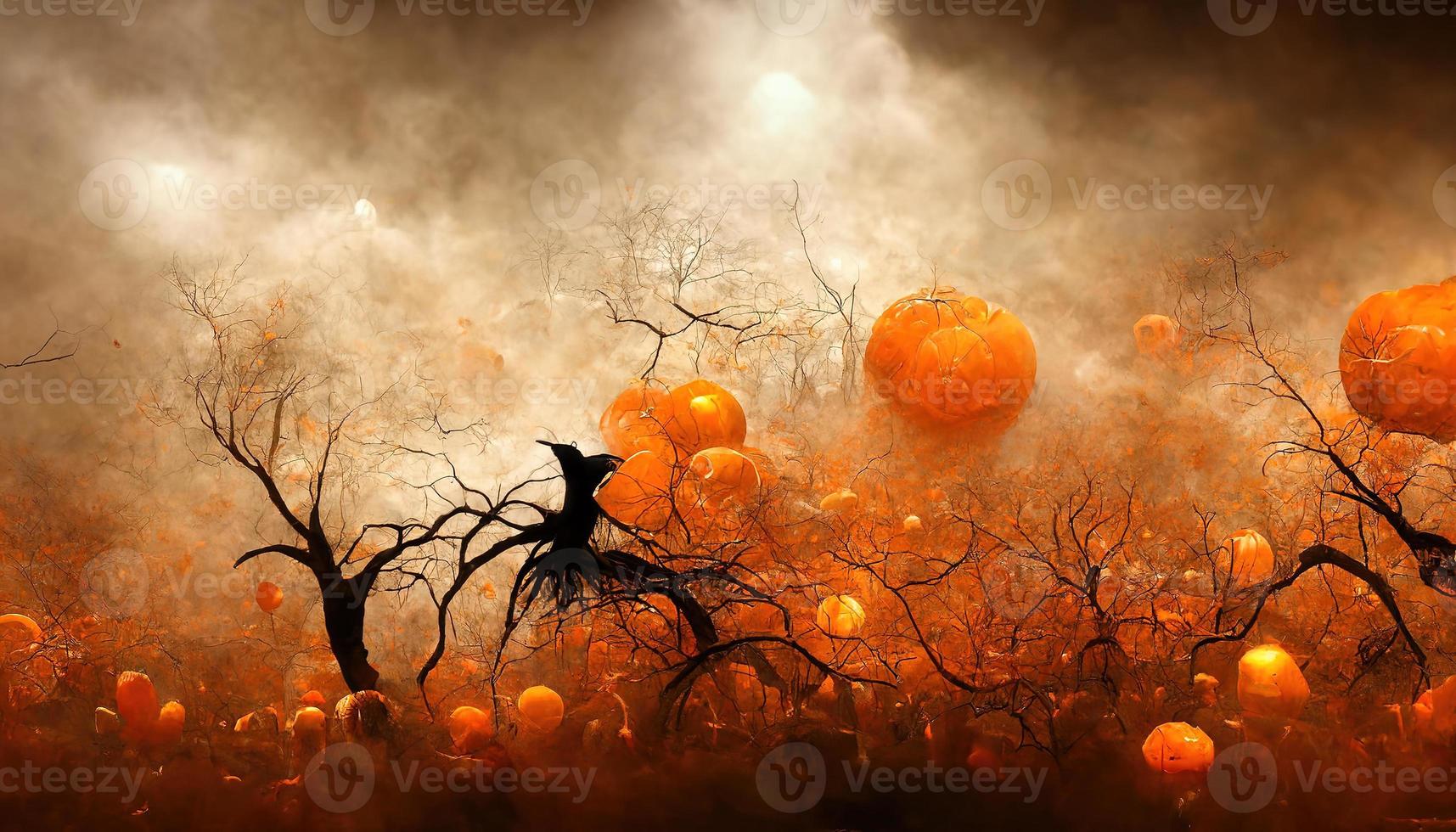 Background for halloween. AI render photo