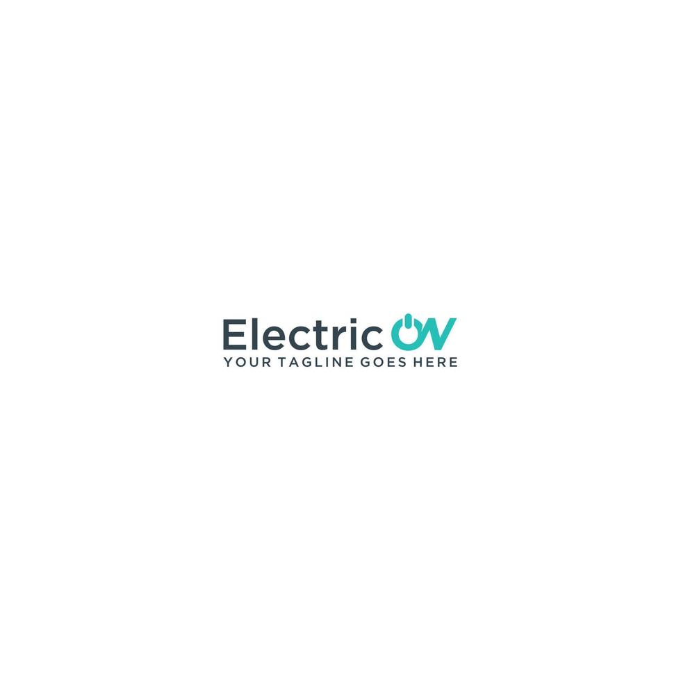 electrina en logo diseño para tu empresa vector
