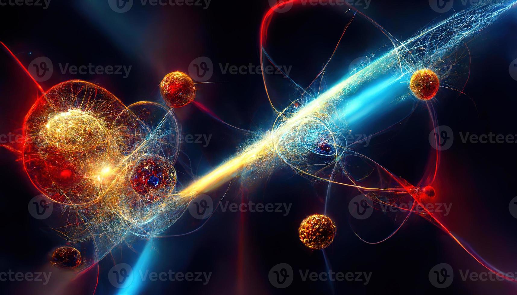 Cosmic abstract background. AI render. photo