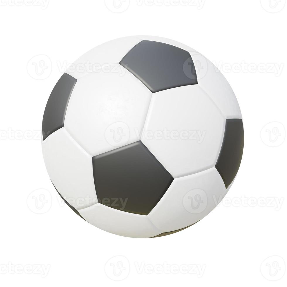 New soccer ball. 3D render. photo