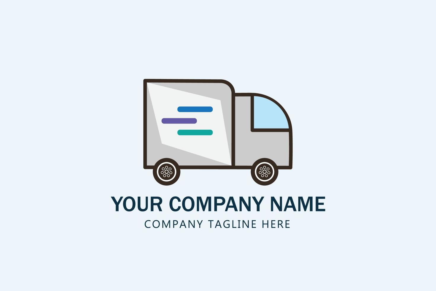 Fast delivery service logo vector illustration