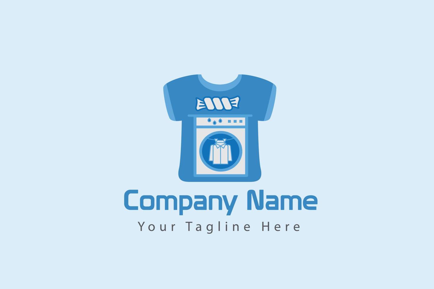 Laundry Services logo concept vector illustration