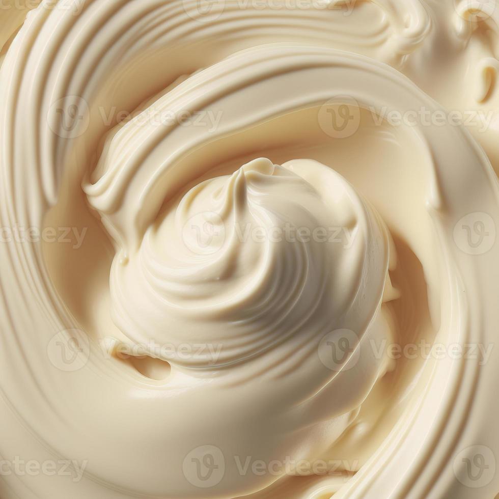 Realistic Mayonnaise. AI render photo