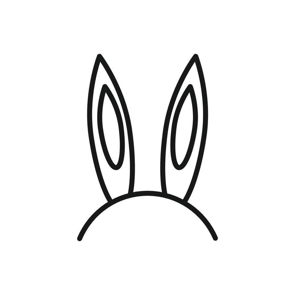 Editable Icon of Rabbit or Bunny, Vector illustration isolated on white background. using for Presentation, website or mobile app