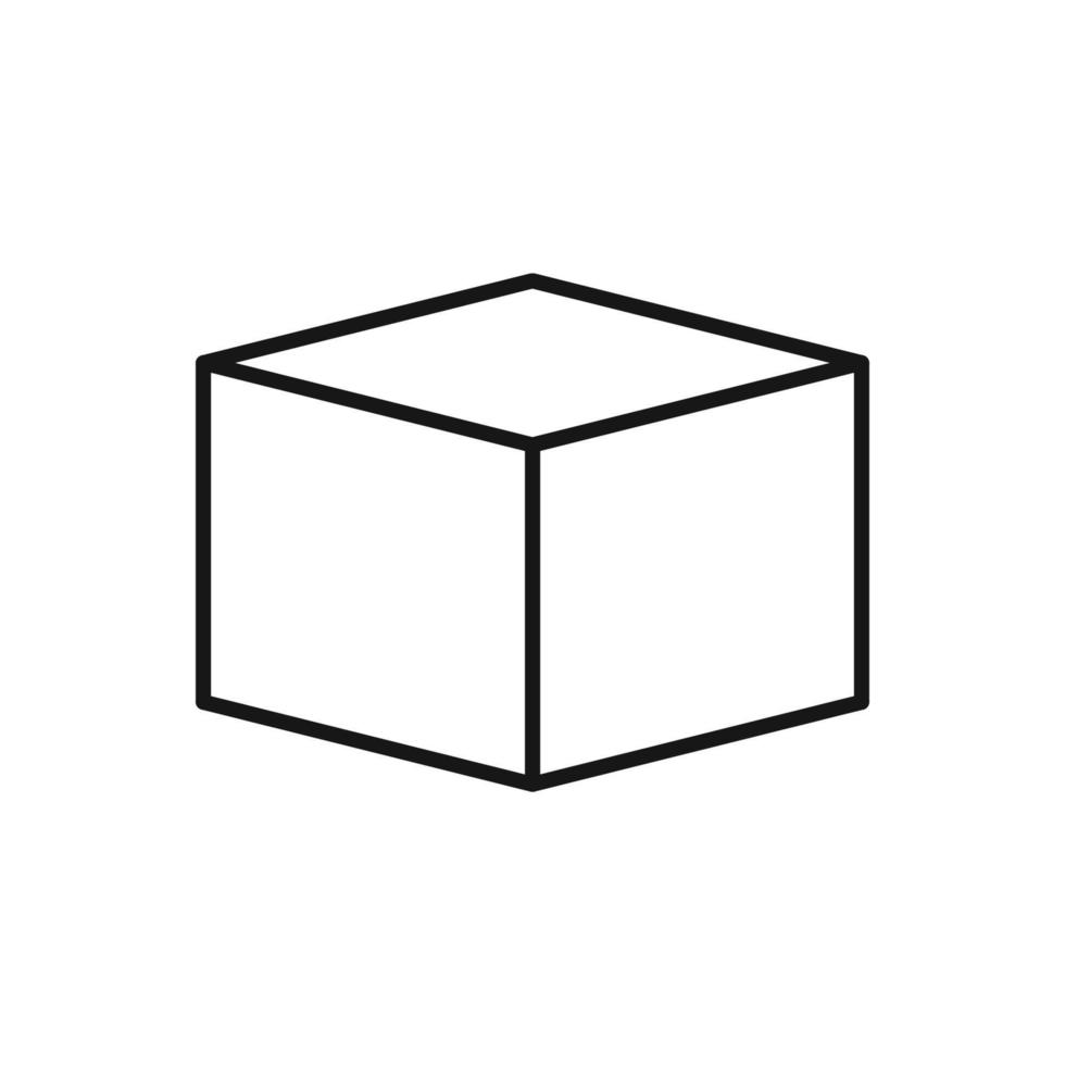Editable Icon of Package Box, Vector illustration isolated on white background. using for Presentation, website or mobile app