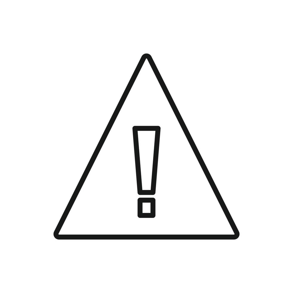 Editable Icon of Caution, Vector illustration isolated on white background. using for Presentation, website or mobile app