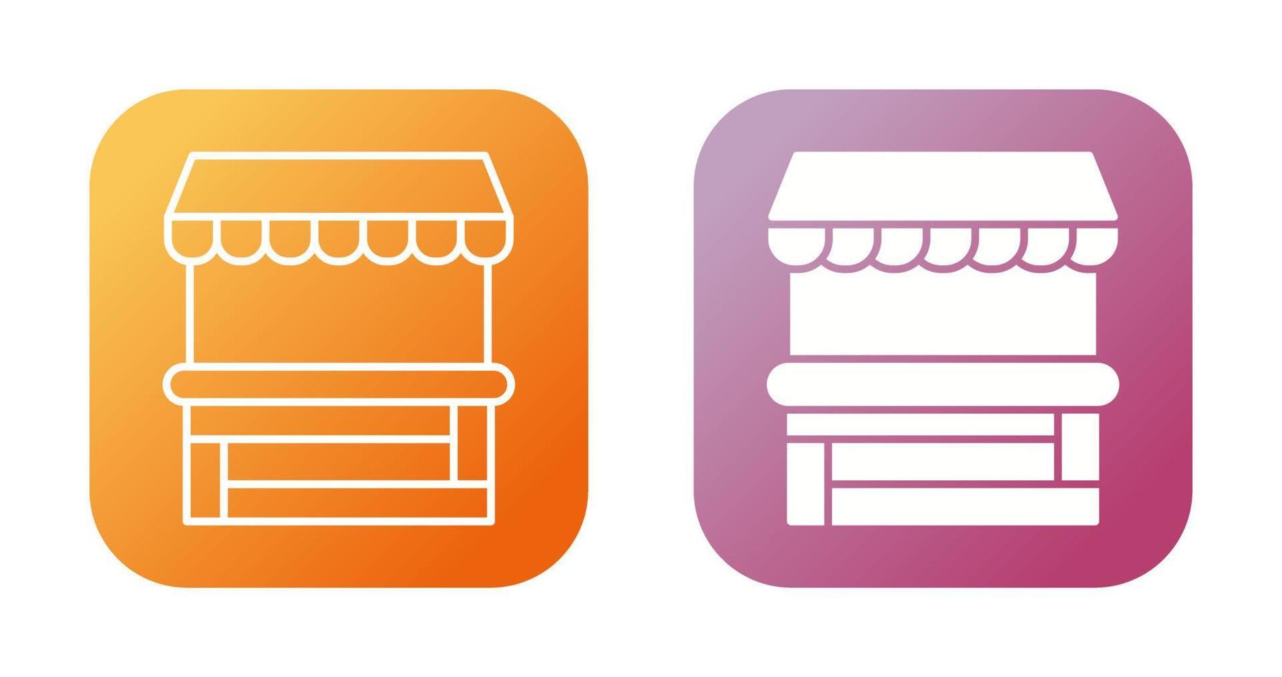 Food Stand Vector Icon