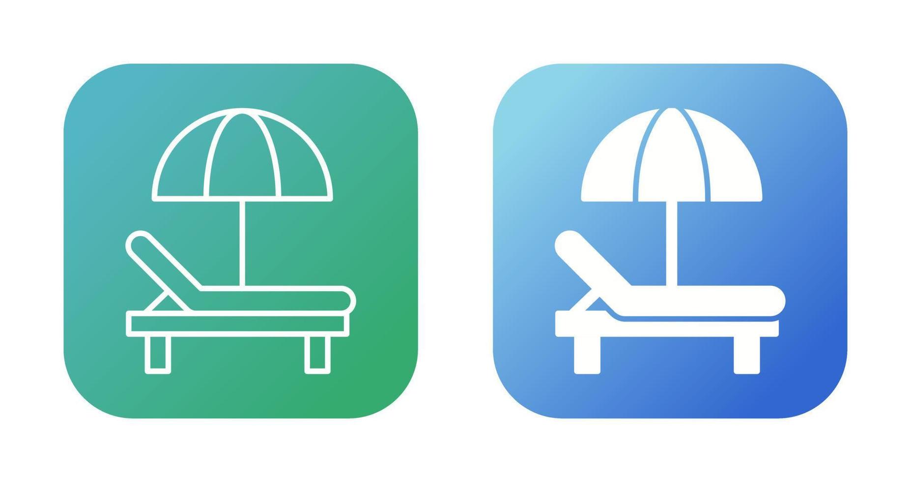 Sunbed Vector Icon