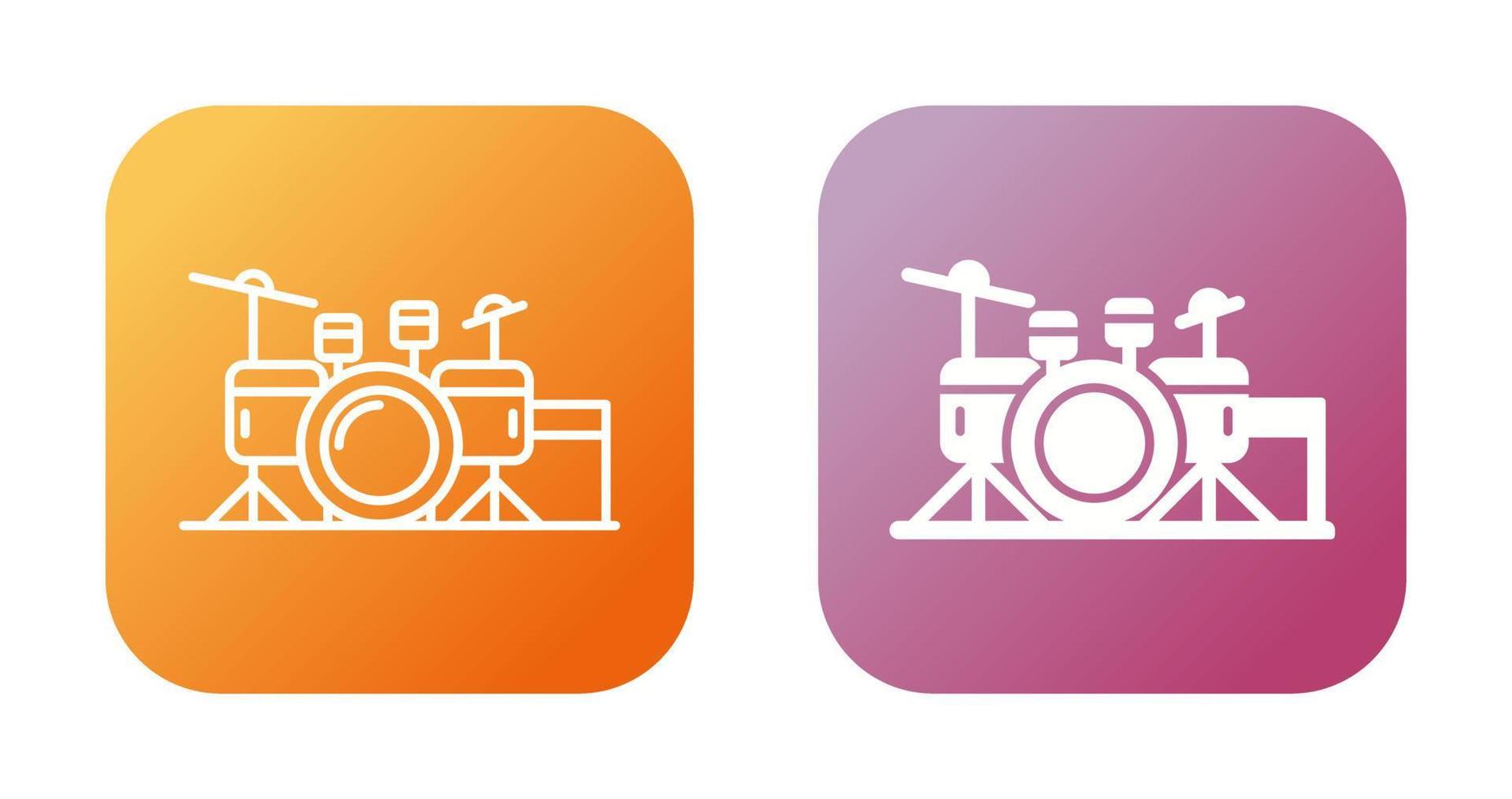 Drum Set Vector Icon