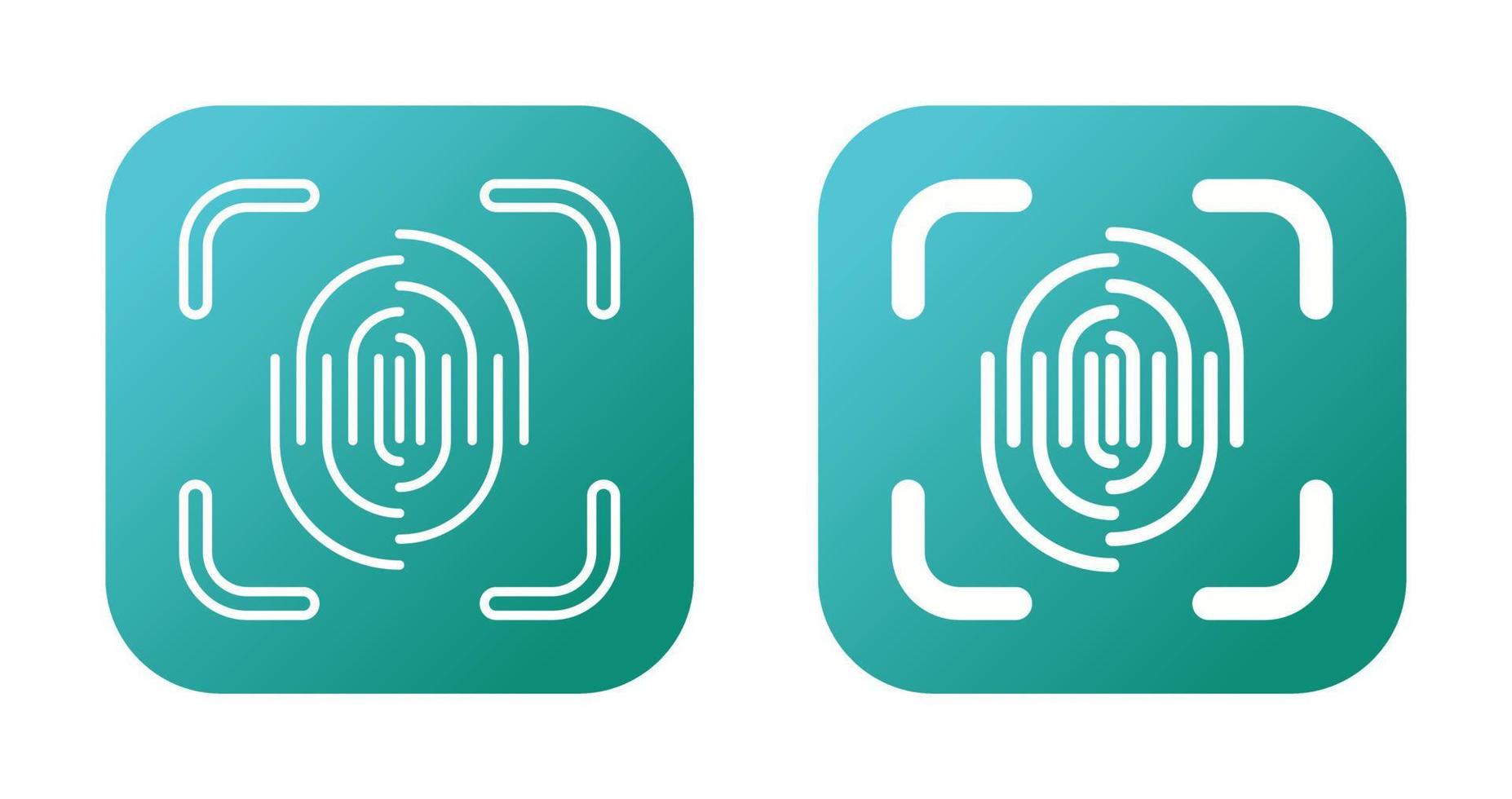 Fingerprint Vector Icon