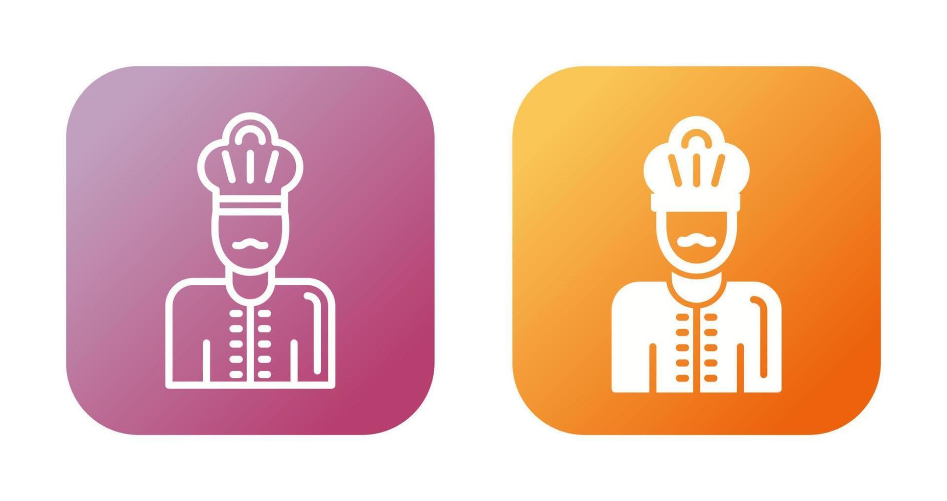 icono de vector de chef