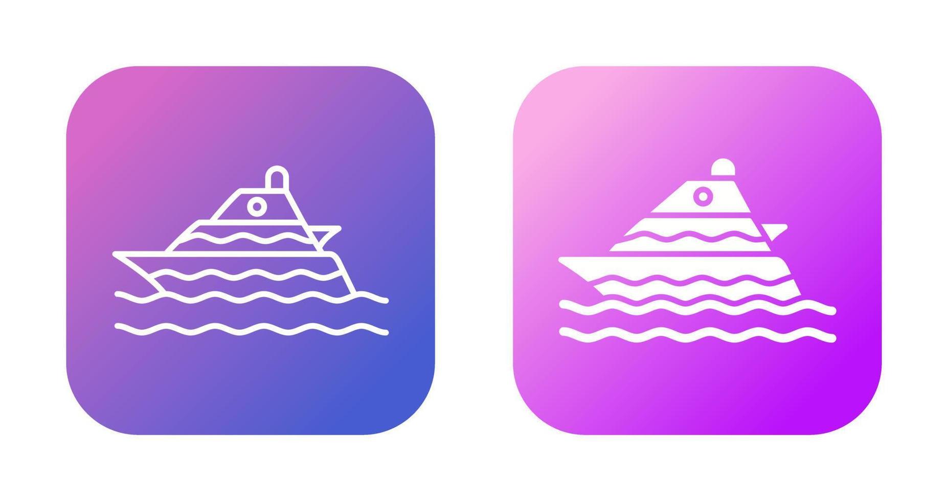 icono de vector de crucero