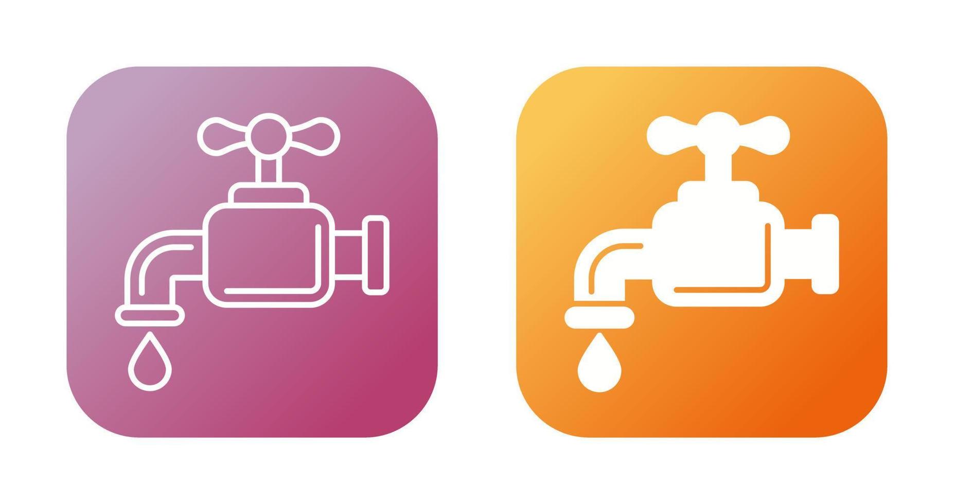 Water Faucet Vector Icon