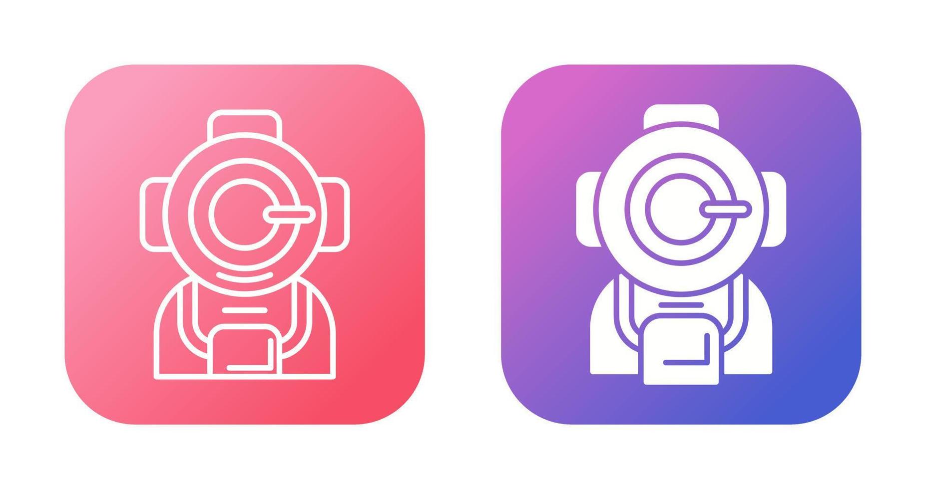 Diving Helmet Vector Icon