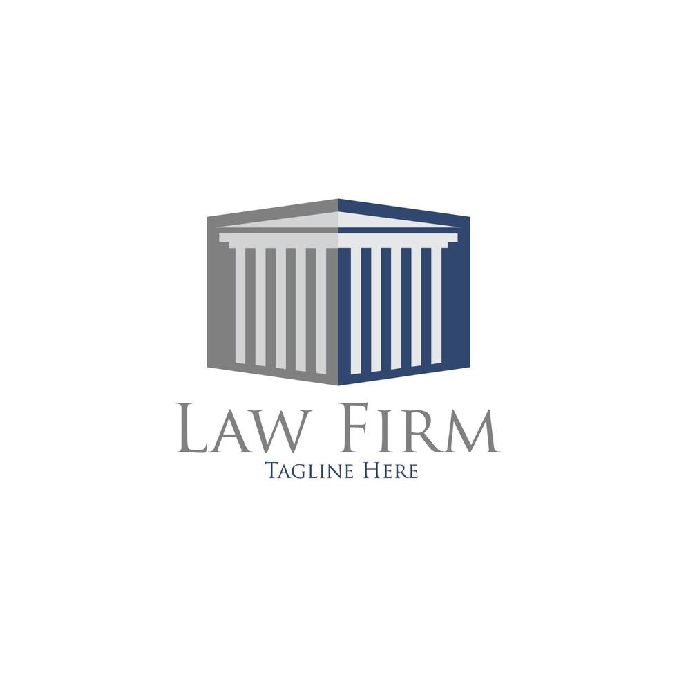 LAW FIRM JUDGE LOGO ICON TEMPLATE vector