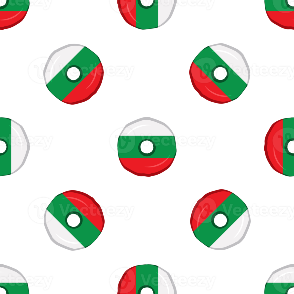 Pattern cookie with flag country Bulgaria in tasty biscuit png