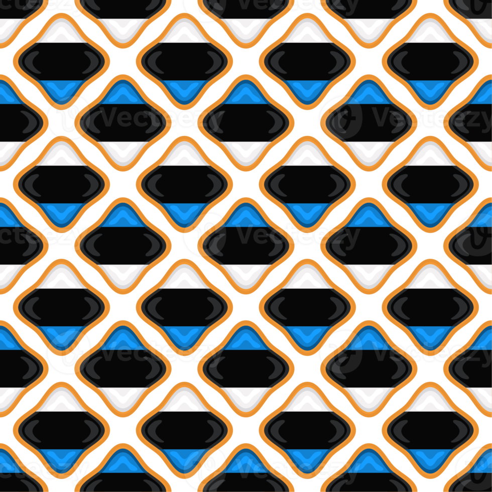 Pattern cookie with flag country Estonia in tasty biscuit png