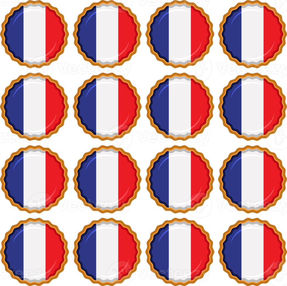 modelo Galleta con bandera país Francia en sabroso galleta png