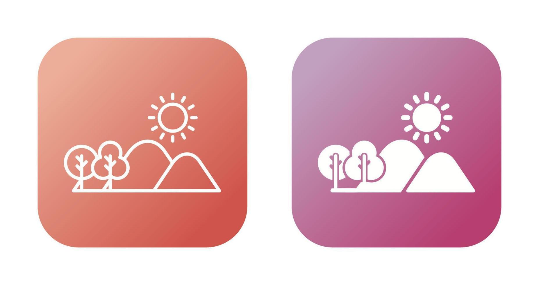 Hill Vector Icon