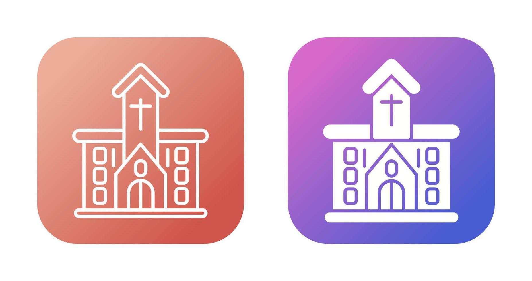 icono de vector de iglesia