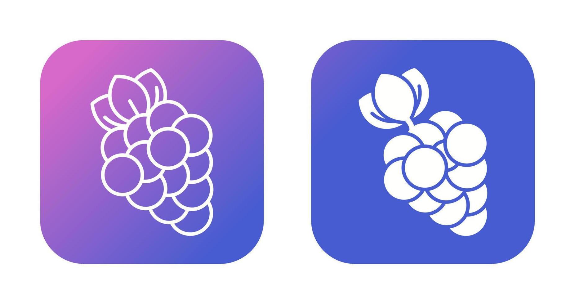 icono de vector de uvas