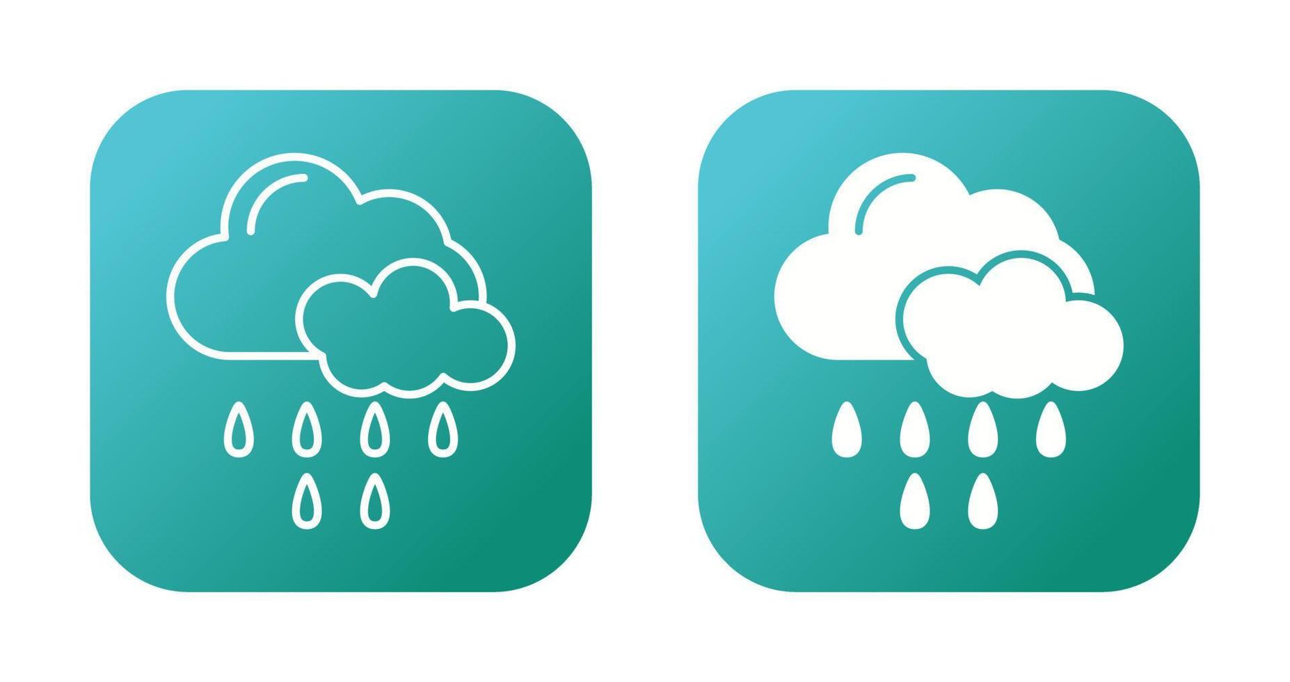 Rain Vector Icon