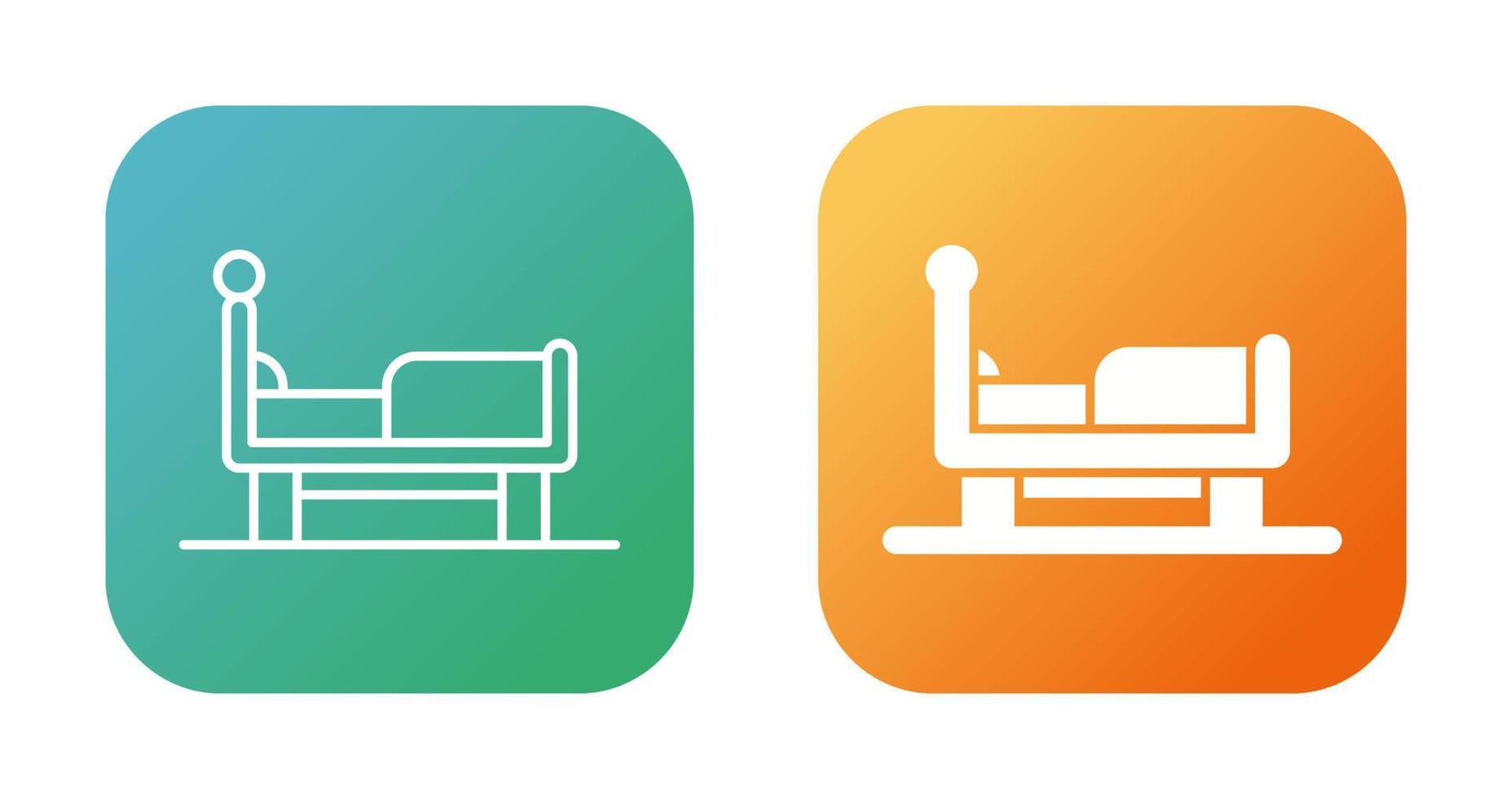 icono de vector de cama