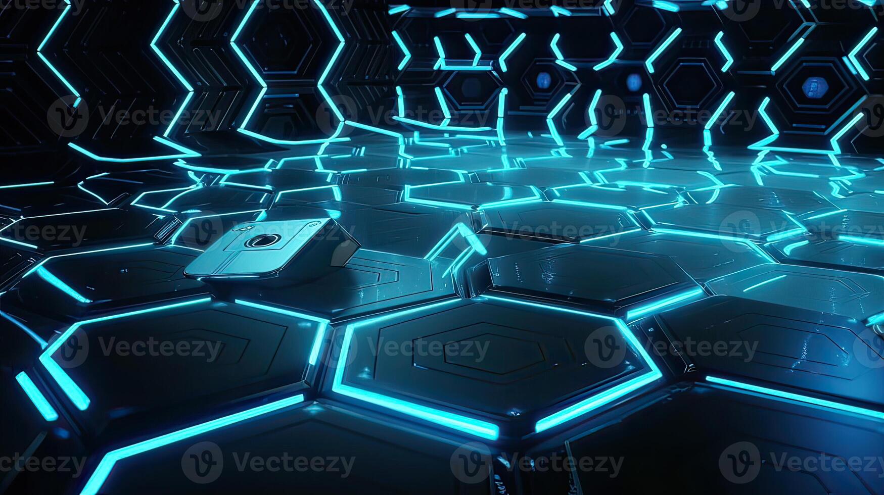 Data tunnel journey. Loopable animation. Futuristic abstract background. Motion graphic for abstract data center, server, internet, speed. Transmission of digital. . photo