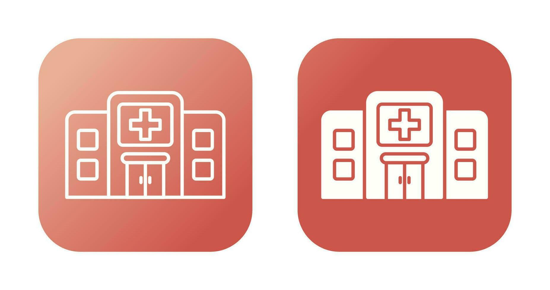 icono de vector de hospital