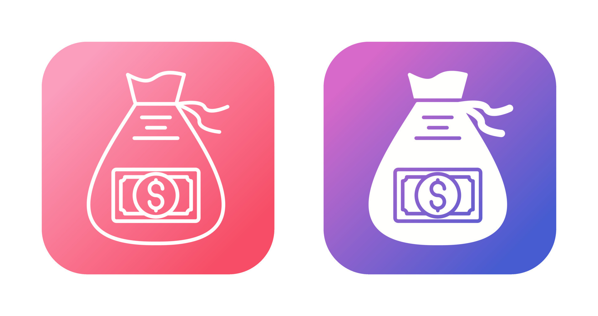 Money Bag Vector Icon 22099317 Vector Art at Vecteezy