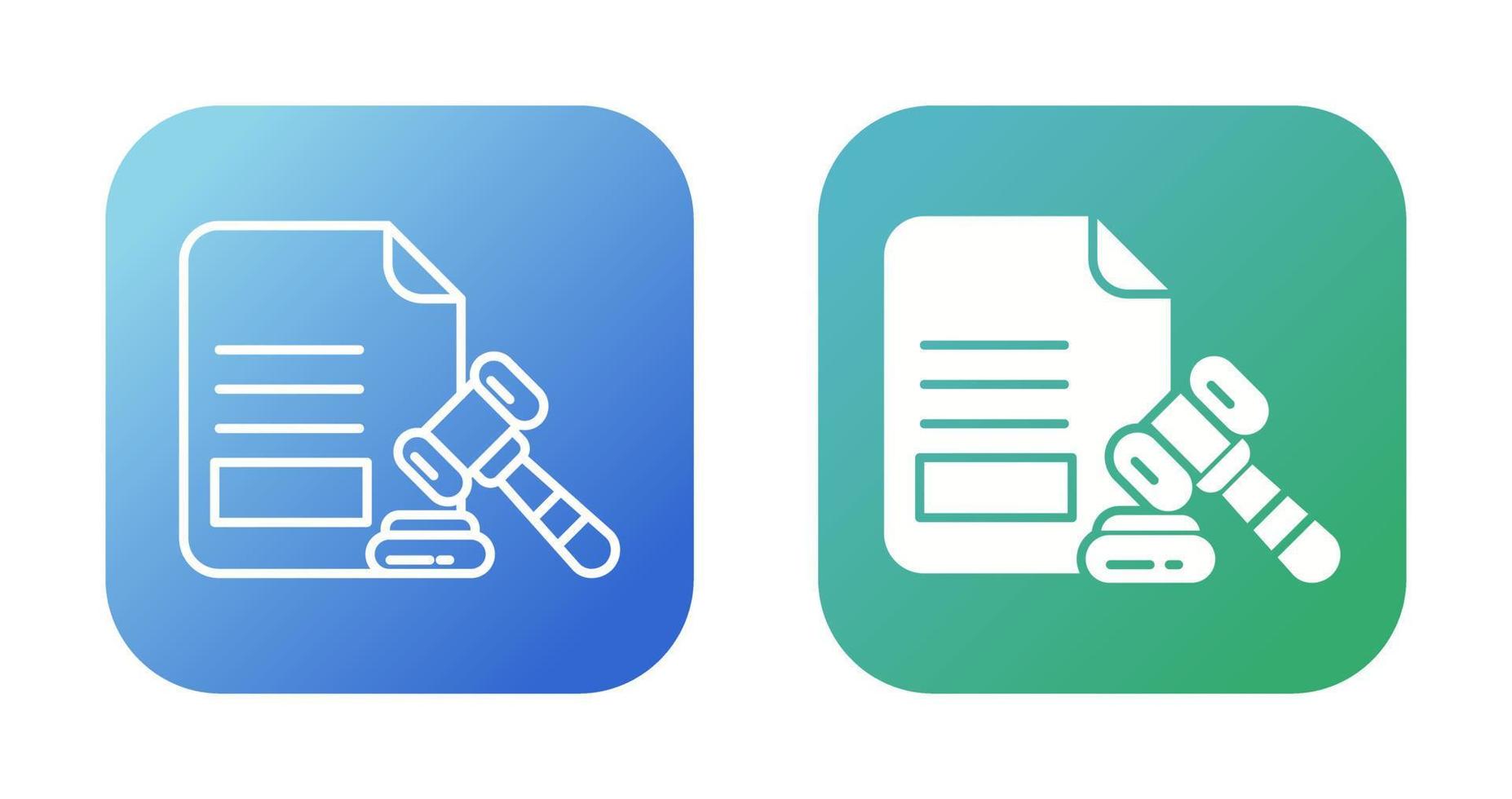 Legal Paper Vector Icon
