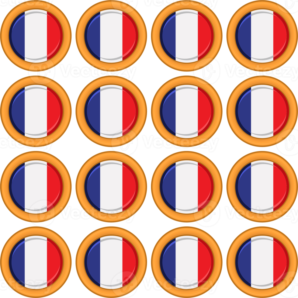 modèle biscuit avec drapeau pays France dans savoureux biscuit png