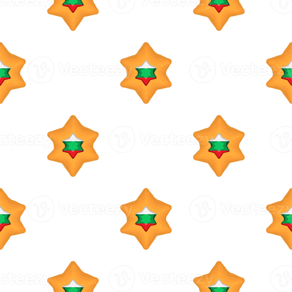 Pattern cookie with flag country Bulgaria in tasty biscuit png