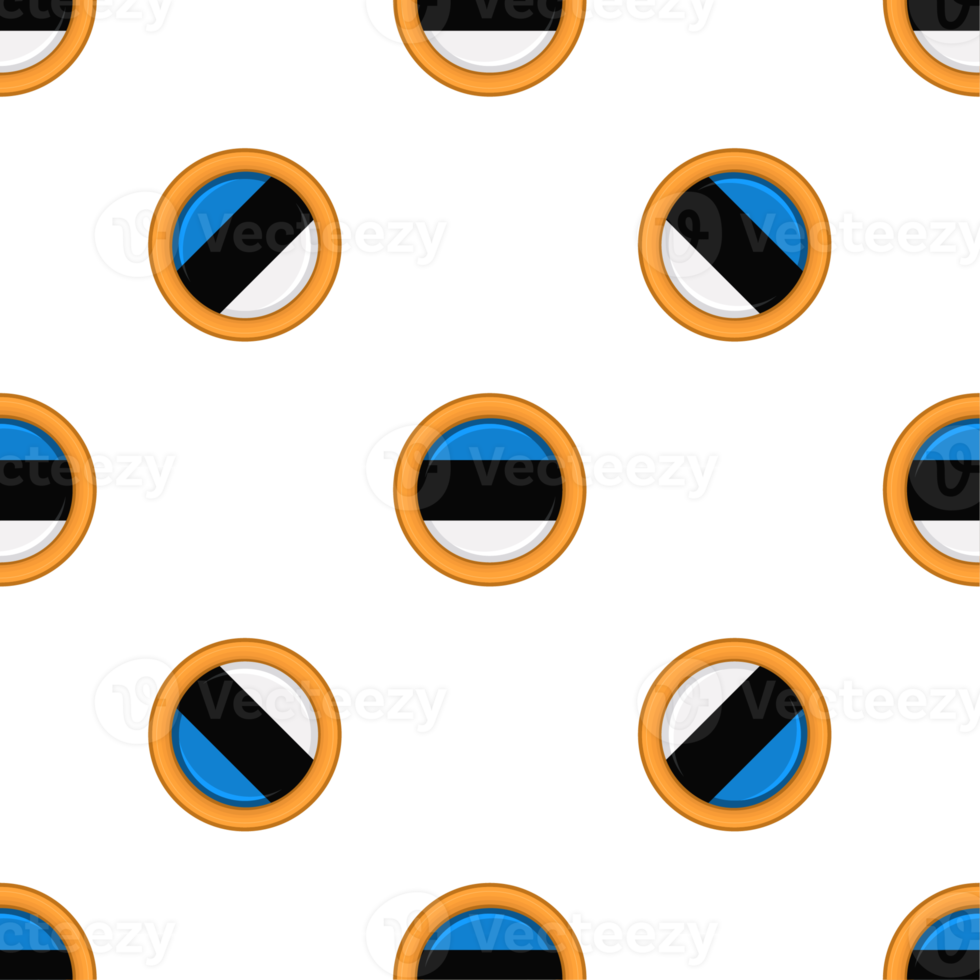 Pattern cookie with flag country Estonia in tasty biscuit png