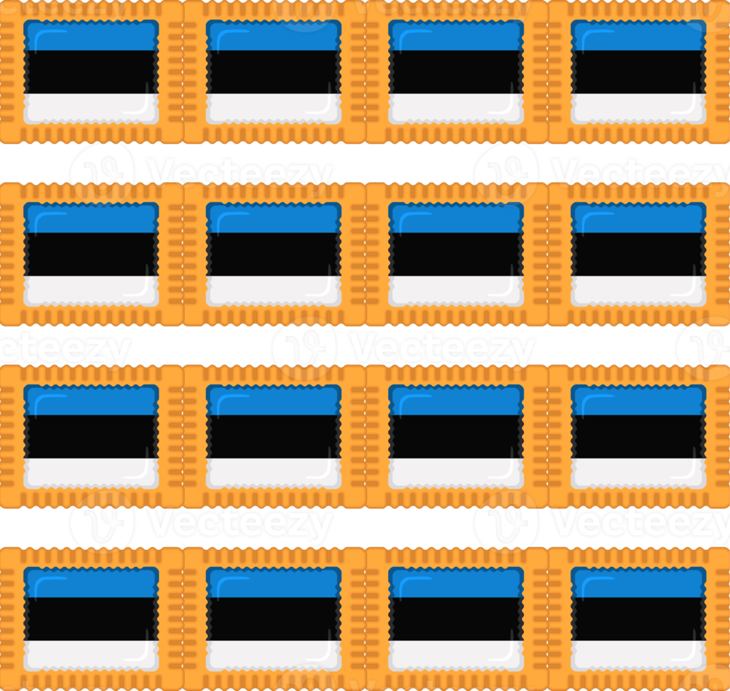 padronizar bolacha com bandeira país Estônia dentro saboroso bolacha png