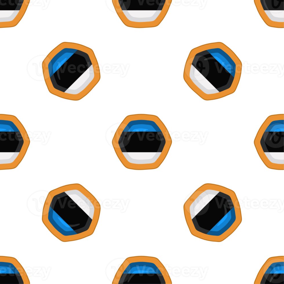 Pattern cookie with flag country Estonia in tasty biscuit png