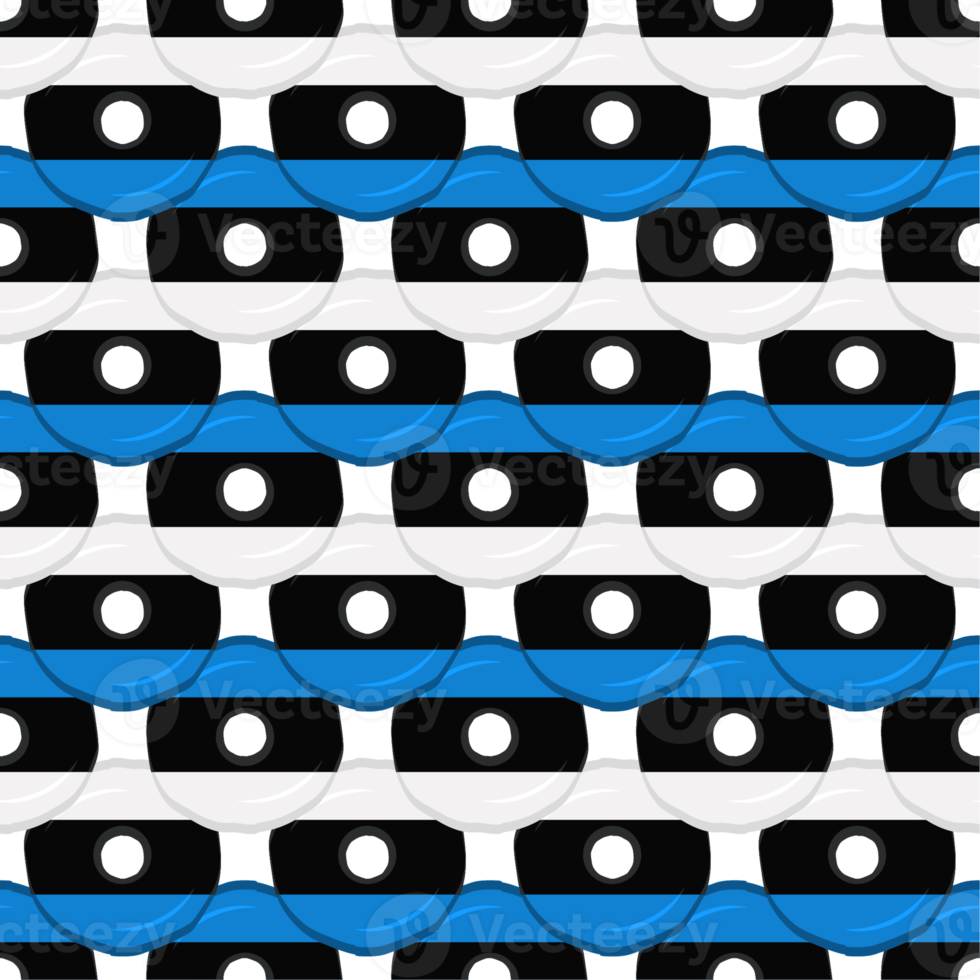 Pattern cookie with flag country Estonia in tasty biscuit png