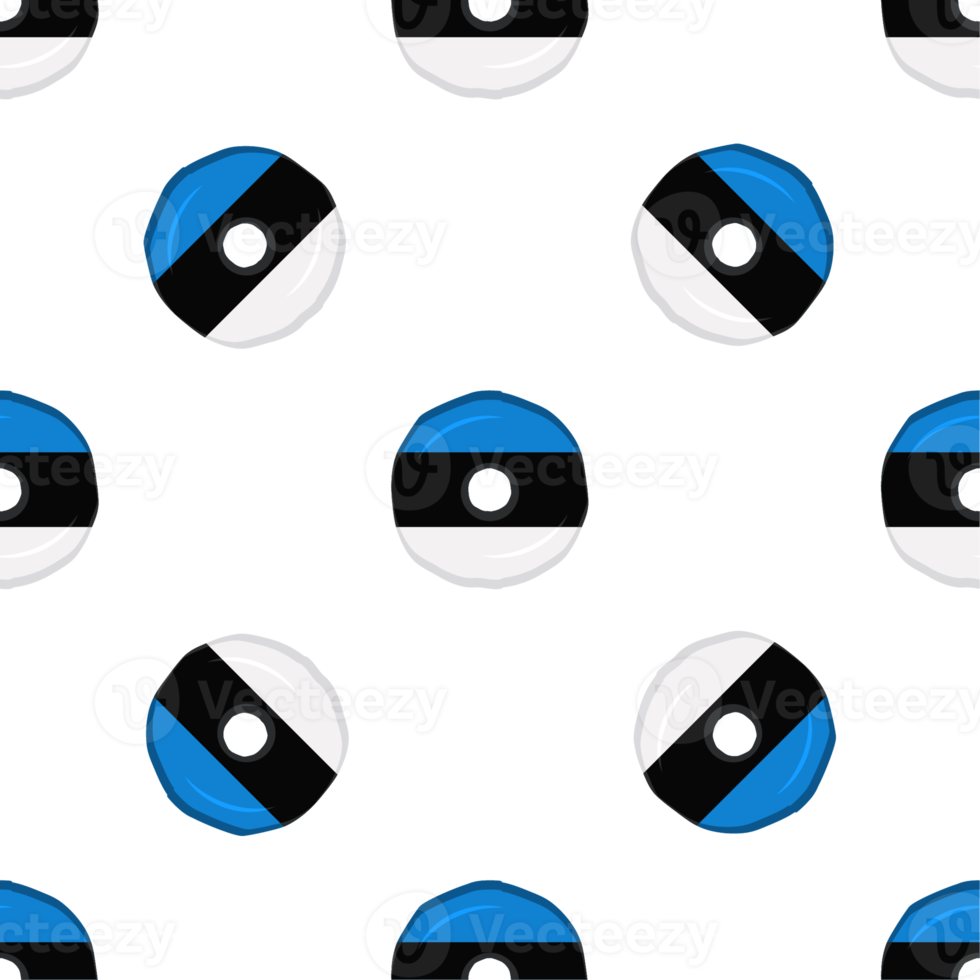 Pattern cookie with flag country Estonia in tasty biscuit png