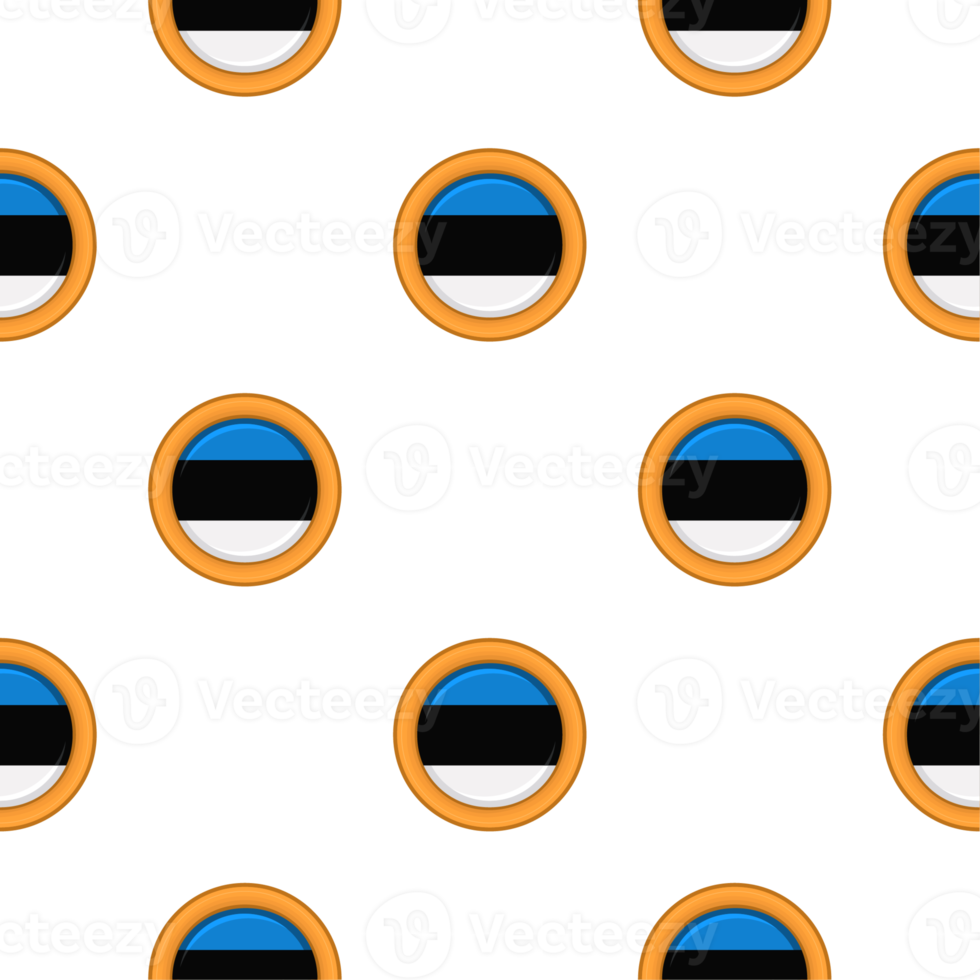 Pattern cookie with flag country Estonia in tasty biscuit png