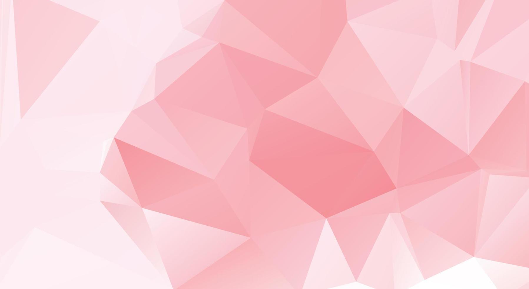 Abstract Pink Color Polygon Background Design, Abstract Geometric Origami Style With Gradient. Presentation,Website, Backdrop, Cover,Banner,Pattern Template vector
