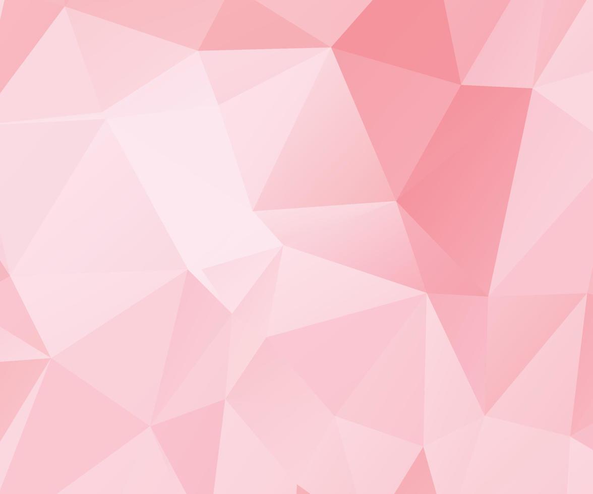 Abstract Pink Color Polygon Background Design, Abstract Geometric Origami Style With Gradient. Presentation,Website, Backdrop, Cover,Banner,Pattern Template vector