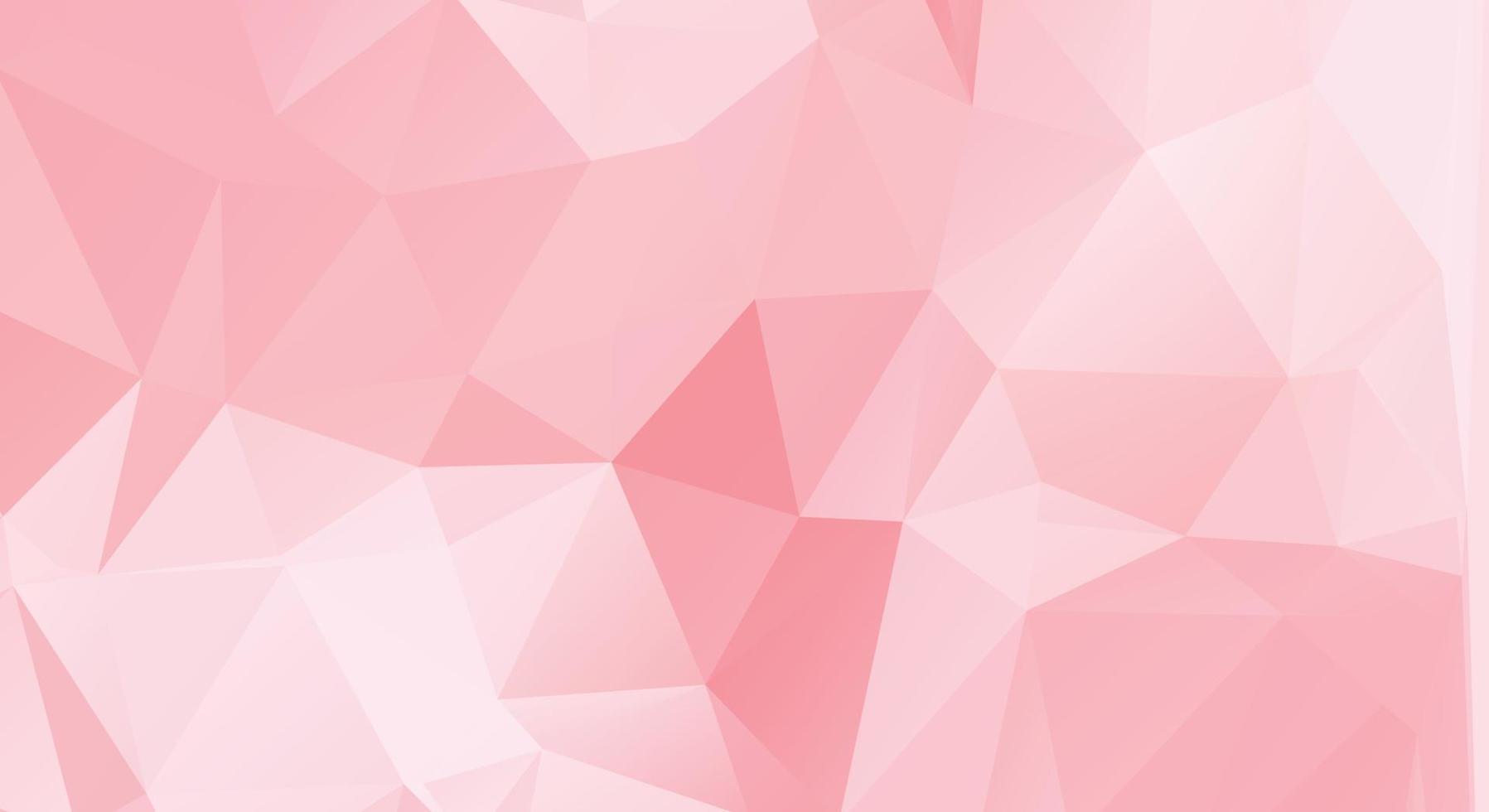 Abstract Pink Color Polygon Background Design, Abstract Geometric Origami Style With Gradient. Presentation,Website, Backdrop, Cover,Banner,Pattern Template vector