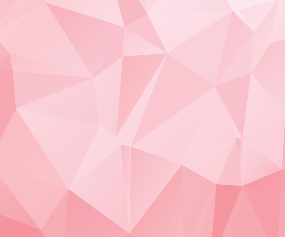 Abstract Pink Color Polygon Background Design, Abstract Geometric Origami Style With Gradient. Presentation,Website, Backdrop, Cover,Banner,Pattern Template vector