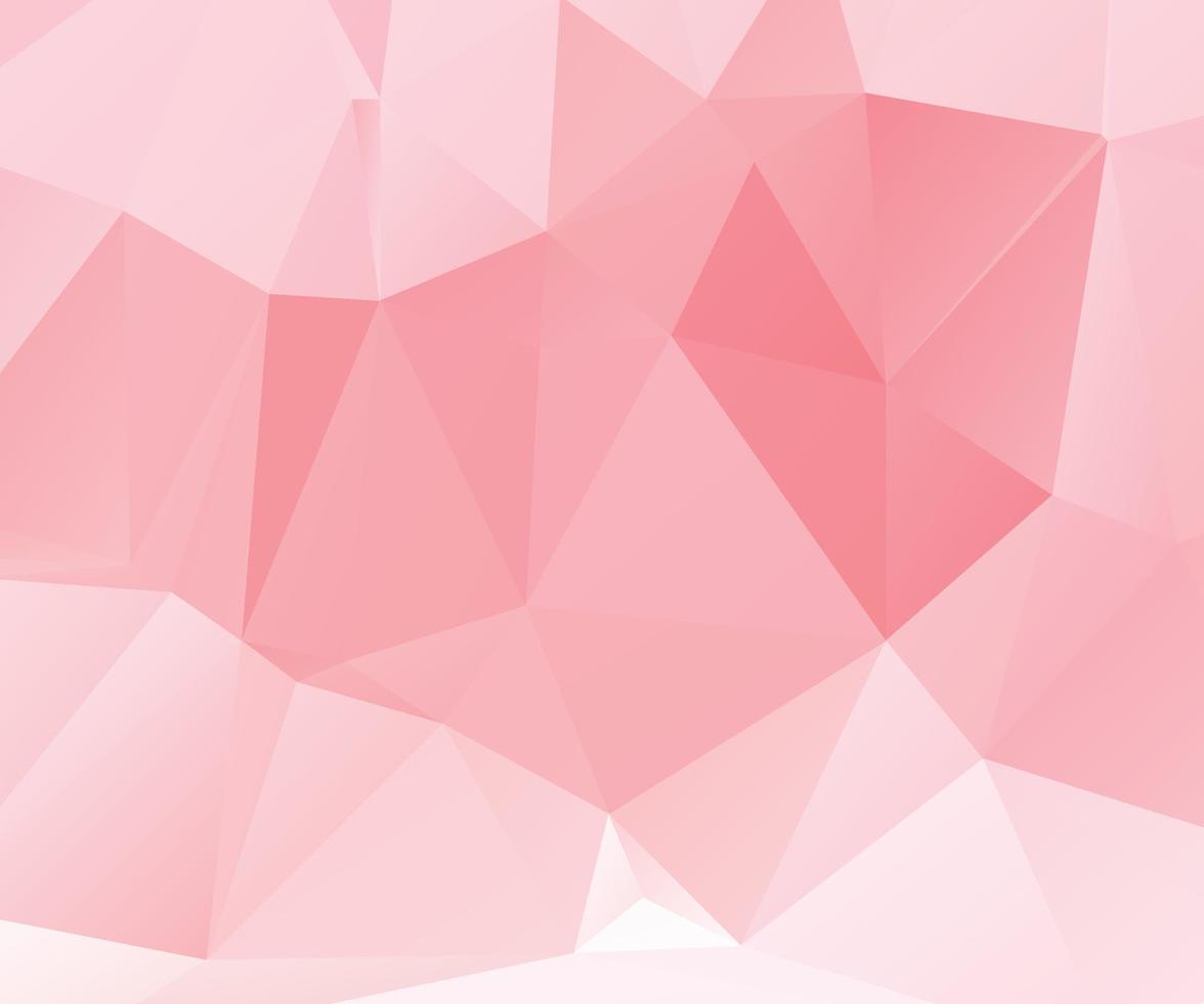 Abstract Pink Color Polygon Background Design, Abstract Geometric Origami Style With Gradient. Presentation,Website, Backdrop, Cover,Banner,Pattern Template vector